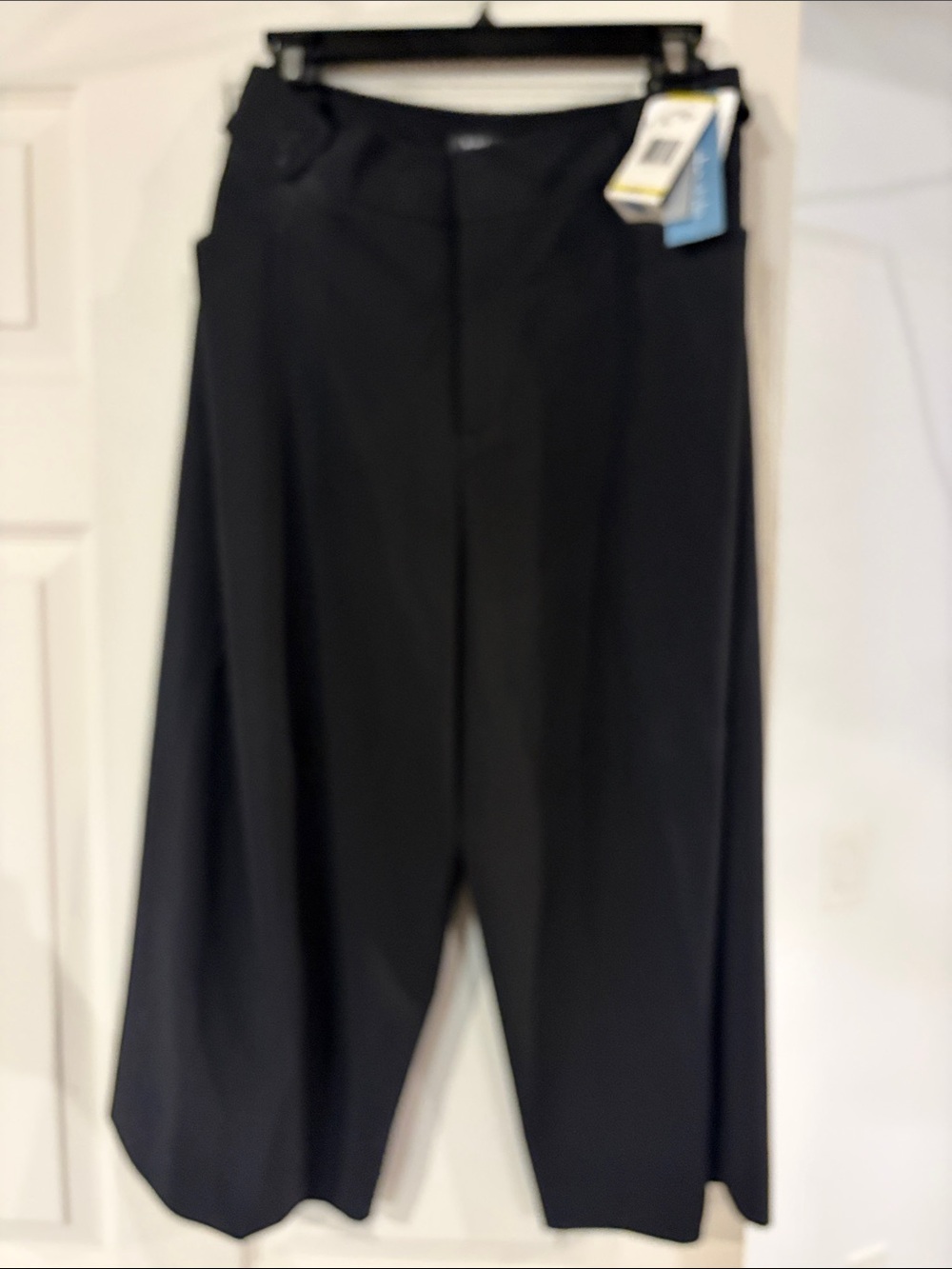 Nine West Black Wide Leg Crop Pants